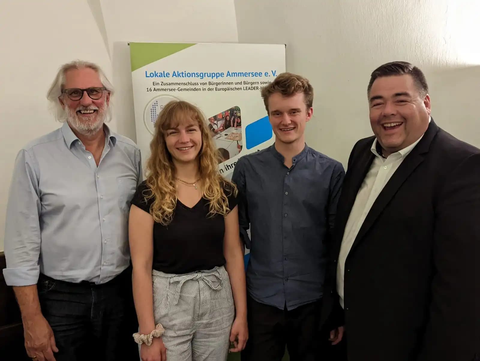 Team der Lokalen Aktionsgruppe Ammersee e.V. bei Projektabschluss